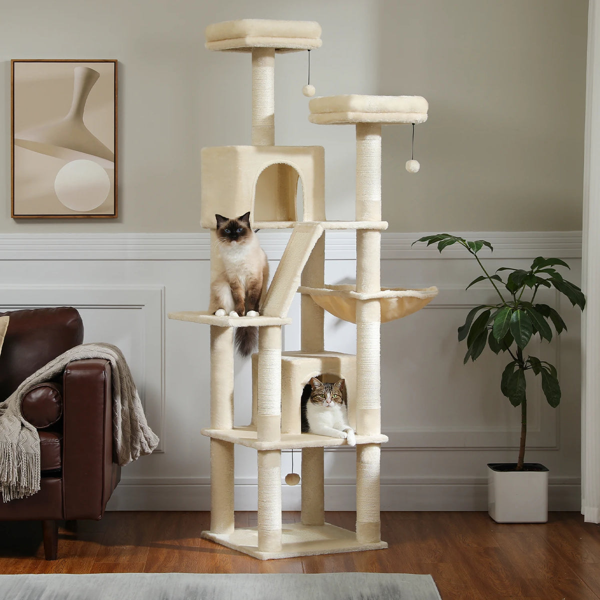 Multi-Level Plush Cat Tree & Condo — product view 3