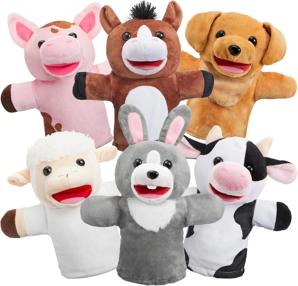 Joyfy 6-Piece Animal Hand Puppet Set — product view 2