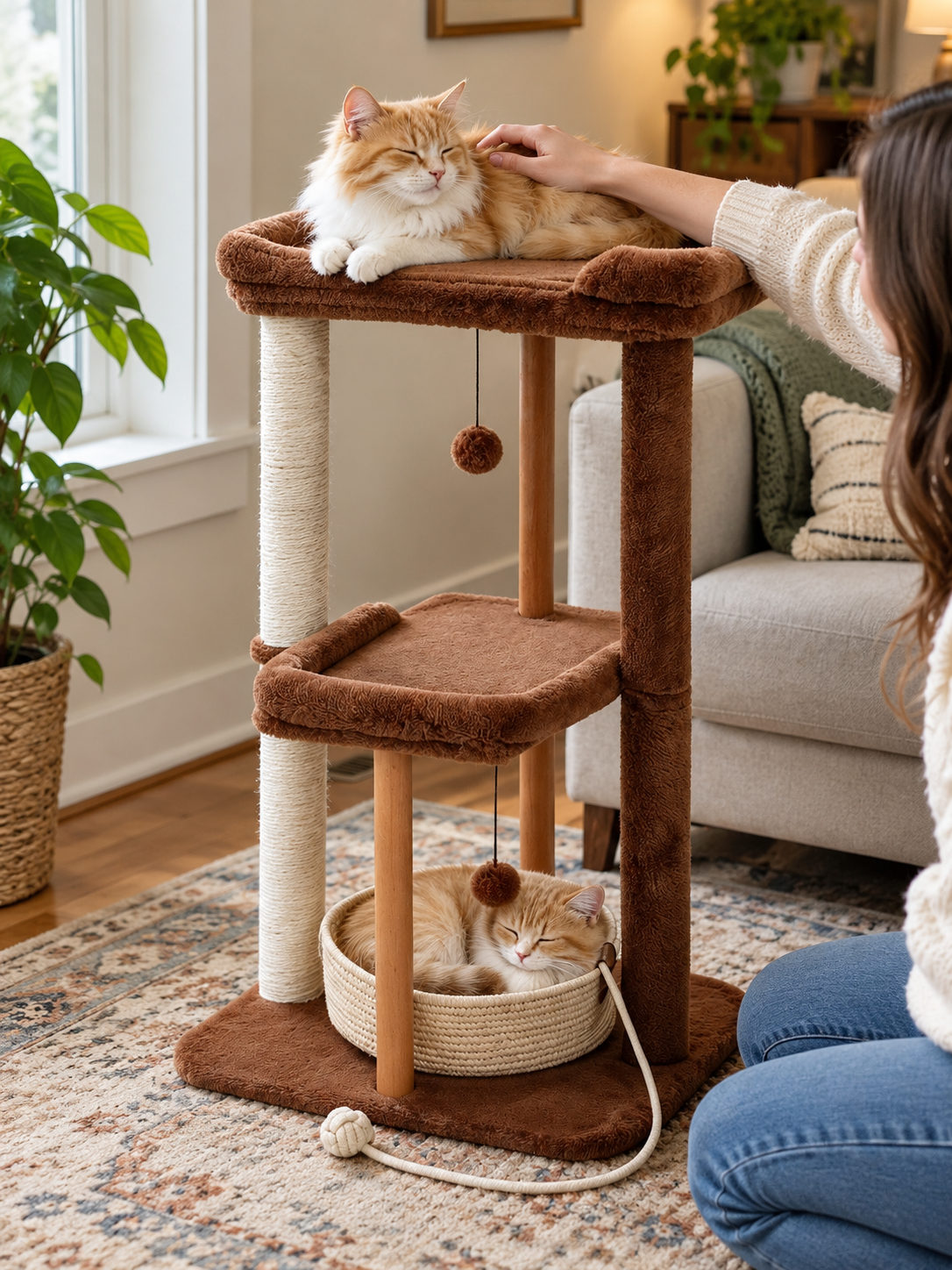 Wood Cat Tree